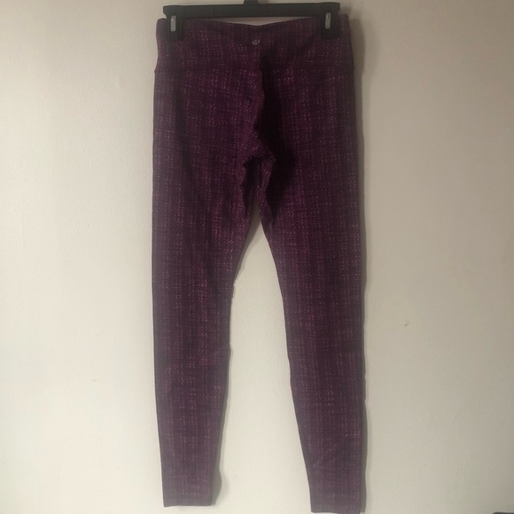 ❤️Lululemon Wunder Under Ziggy Wee Stretchy Leggings Purple Pink S - Picture 5 of 10